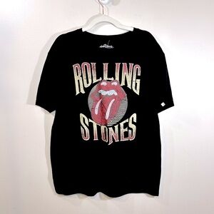 NWT Bravado Rolling Stones Unisex Black Classic Stones Band Tee Size Large